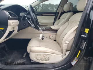 2018 Genesis G90 Ultimate with VIN KMHG54JH6JU040553, listed as a Copart auction lot 50723175 with 86,334 mi miles and Salvage Title. Bid and sale history available at carsss.com. Image 7.