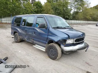 1997 Ford Econoline Commercial with VIN 1FDEE14L7VHA97655, listed as a Copart auction lot 73414324 with 216,294 mi miles and Salvage Title. Bid and sale history available at carsss.com. Image 4.