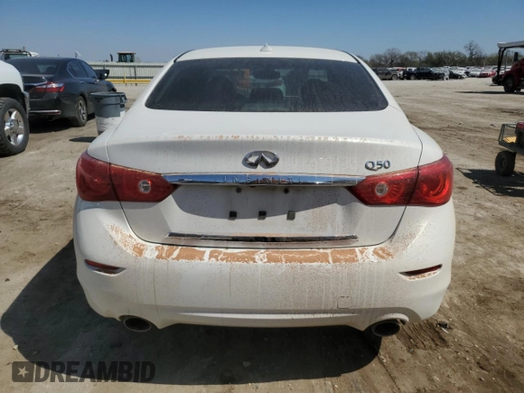 2015 Infiniti Q50 Premium with VIN JN1BV7AP4FM352906, listed as a Copart auction lot 50813885 with Not provided miles and Clean title. Bid and sale history available at DreamBid. Image 6.
