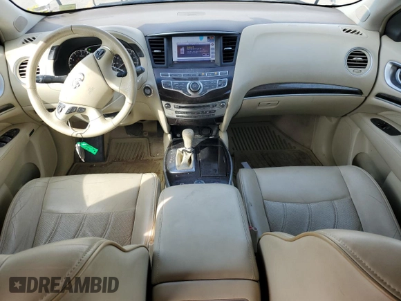 2013 Infiniti JX35 with VIN 5N1AL0MMXDC347957, listed as a Copart auction lot 54948055 with 166,353 mi miles and Clean Title. Bid and sale history available at DreamBid. Image 8.