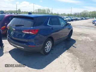 2023 Chevrolet Equinox LT with VIN 3GNAXKEG7PL197318, listed as a IAAI auction lot 42208609 with 45,092 mi miles and . Bid and sale history available at carsss.com. Image 4.