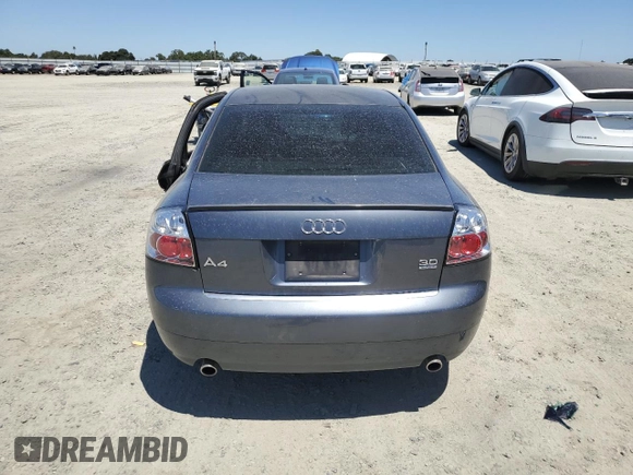 2002 Audi A4 3.0L with VIN WAULT68E82A311841, listed as a Copart auction lot 60667384 with 139,193 mi miles and Non Repairable. Bid and sale history available at carsss.com. Image 6.