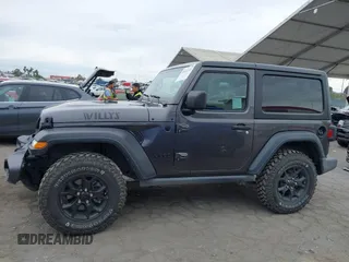 2022 Jeep Wrangler Willys Sport with VIN 1C4GJXAN7NW252931, listed as a IAAI auction lot 40972143 with 12,823 mi miles and . Bid and sale history available at DreamBid. Image 14.