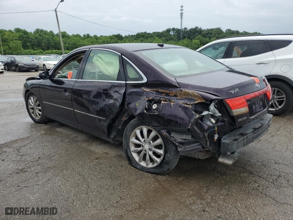 2007 Hyundai Azera SE with VIN KMHFC46F27A200074, listed as a Copart auction lot 55945864 with 0 mi miles and Non Repairable. Bid and sale history available at carsss.com. Image 2.