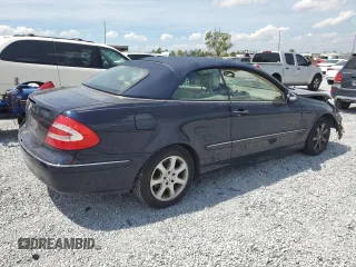 2004 Mercedes-Benz CLK Cabriolet 3.2L with VIN WDBTK65G84T029278, listed as a Copart auction lot 50312065 with 92,833 mi miles and Salvage Title. Bid and sale history available at carsss.com. Image 3.