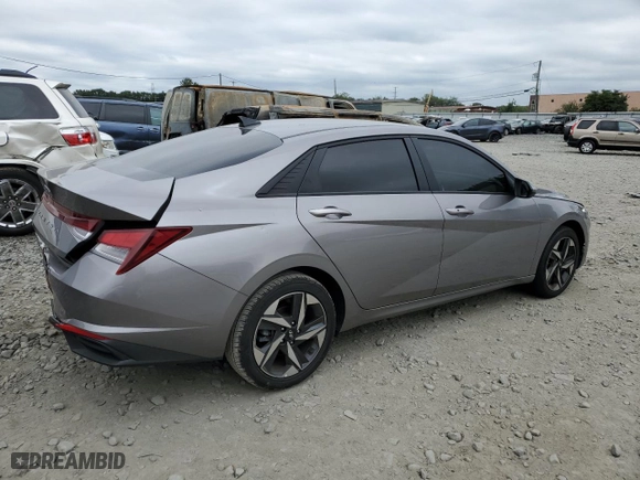 2023 Hyundai Elantra SEL with VIN KMHLS4AG6PU614768, listed as a Copart auction lot 70570874 with 9,613 mi miles and Salvage Title. Bid and sale history available at carsss.com. Image 3.