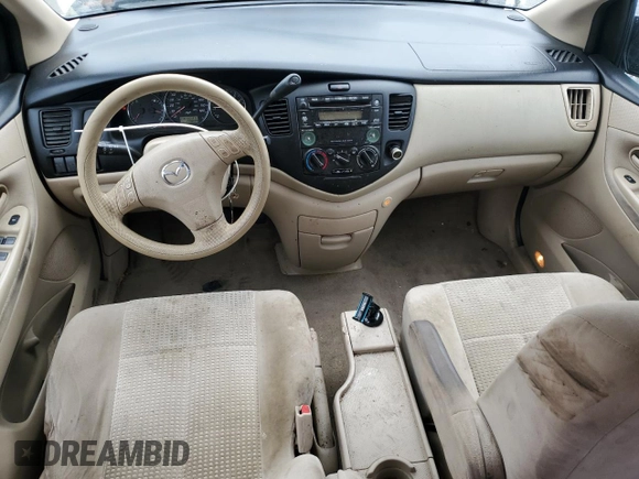 2005 Mazda MPV LX z VIN JM3LW28A950550462, wystawiony jako Copart lot #43802205 z przebiegiem 179 837 mil mil oraz Szkoda całkowita • Salvage title. Historia ofert i sprzedaży dostępna na DreamBid. Obrazek 8.