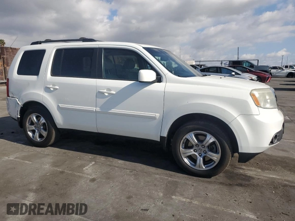 2014 Honda Pilot EX-L with VIN 5FNYF3H77EB018900, listed as a Copart auction lot 85947924 with 74,842 mi miles and Salvage Title. Bid and sale history available at DreamBid. Image 4.
