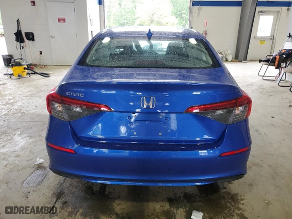 2023 Honda Civic Sedan LX with VIN 2HGFE2F27PH542414, listed as a Copart auction lot 71877214 with 21,492 mi miles and Salvage Title. Bid and sale history available at carsss.com. Image 6.