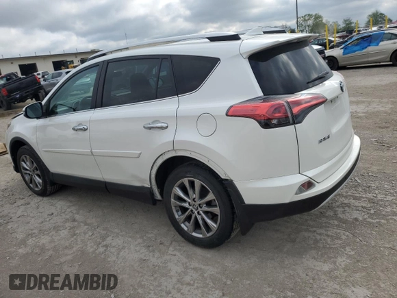 2016 Toyota RAV4 Limited with VIN 2T3DFREVXGW495077, listed as a Copart auction lot 55533505 with 122,483 mi miles and Salvage title. Bid and sale history available at DreamBid. Image 2.