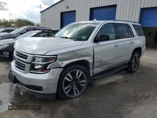 2018 Chevrolet Tahoe LT with VIN 1GNSKBKC6JR168185, listed as a Copart auction lot 55502305 with 96,905 mi miles and Salvage title. Bid and sale history available at DreamBid. Image 1.