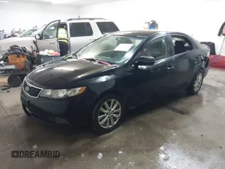 2012 Kia Forte EX with VIN KNAFU4A22C5540752, listed as a IAAI auction lot 41602187 with 191,121 mi miles. Bid and sale history available at carsss.com. Image 2.