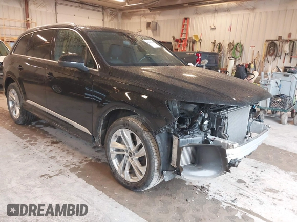 2023 Audi Q7 Premium with VIN WA1AXBF73PD000720, listed as a IAAI auction lot 42335398 with 26,736 mi miles and . Bid and sale history available at DreamBid. Image 1.
