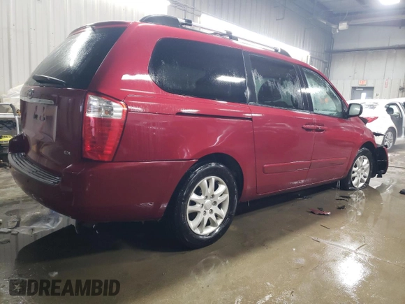 2008 Kia Sedona EX with VIN KNDMB233786244220, listed as a Copart auction lot 44936015 with 180,373 mi miles and Non Repairable. Bid and sale history available at carsss.com. Image 3.