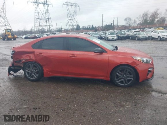 2020 Kia Forte GT-Line with VIN 3KPF34AD0LE224374, listed as a IAAI auction lot 41053534 with 51,441 mi miles. Bid and sale history available at carsss.com. Image 14.