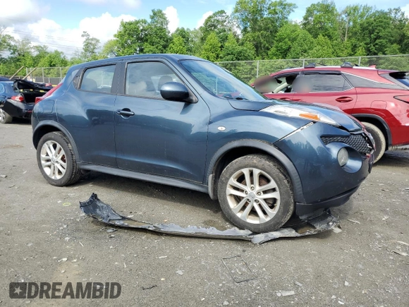 2013 Nissan Juke Nismo with VIN JN8AF5MV1DT223775, listed as a Copart auction lot 57104105 with 126,091 mi miles and Salvage title. Bid and sale history available at DreamBid. Image 4.