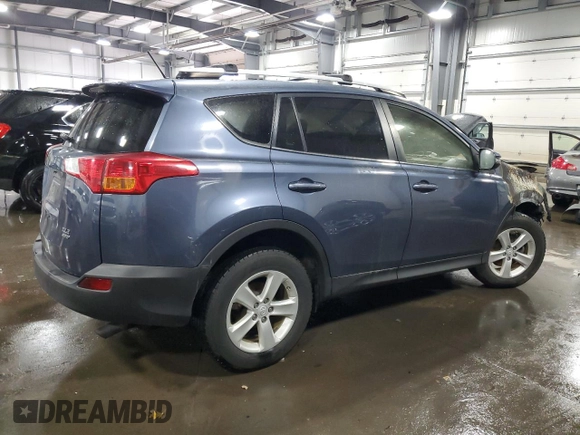 2013 Toyota RAV4 XLE with VIN JTMRFREV6DD020072, listed as a Copart auction lot 51130765 with 0 mi miles and Salvage Title. Bid and sale history available at carsss.com. Image 3.