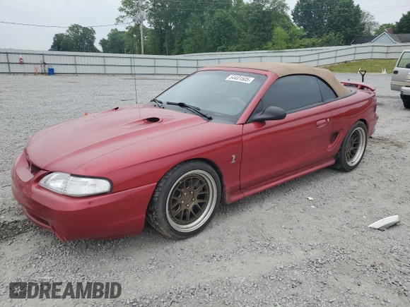 1996 Ford Mustang Cobra with VIN 1FALP46V7TF187912, listed as a Copart auction lot 54401505 with 116,465 mi miles and Salvage title. Bid and sale history available at DreamBid. Image 1.