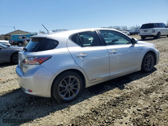 2012 Lexus CT 200h with VIN JTHKD5BHXC2108016, listed as a Copart auction lot 52285915 with 186,944 mi miles and Clean Title. Bid and sale history available at carsss.com. Image 3.