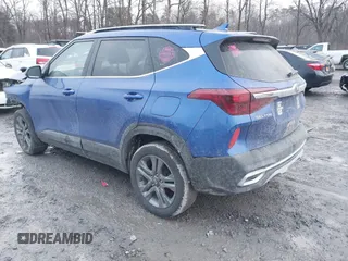 2021 Kia Seltos S with VIN KNDEU2AA5M7045302, listed as a IAAI auction lot 41221708 with 72,592 mi miles and . Bid and sale history available at DreamBid. Image 3.