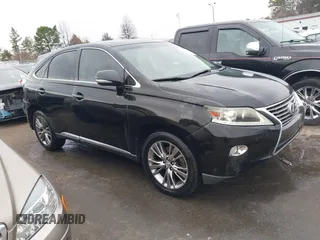 2013 Lexus RX with VIN JTJZB1BA3D2007447, listed as a IAAI auction lot 41690121 with 157,738 mi miles. Bid and sale history available at carsss.com. Image 13.