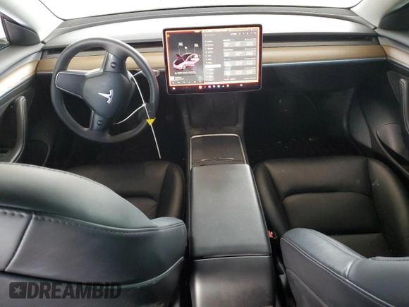 2022 Tesla Model 3 Long Range with VIN 5YJ3E1EB7NF296285, listed as a Copart auction lot 43058565 with 70,946 mi miles and Salvage Title. Bid and sale history available at carsss.com. Image 8.