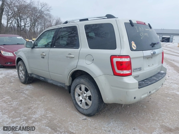 2009 Ford Escape Limited with VIN 1FMCU047X9KC30599, listed as a IAAI auction lot 41375656 with 122,185 mi miles. Bid and sale history available at carsss.com. Image 3.