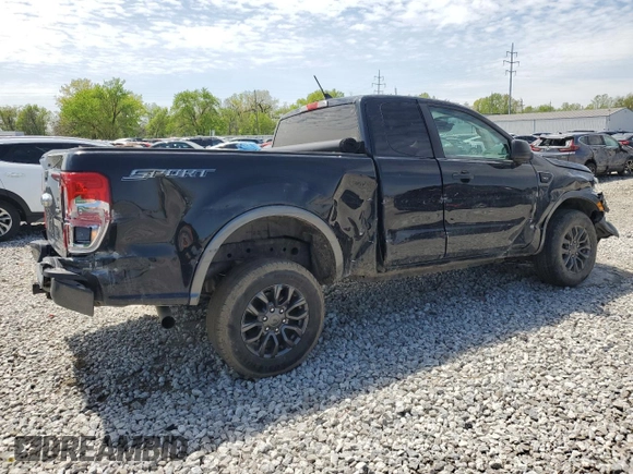 2019 Ford Ranger XL with VIN 1FTER1EH2KLB13501, listed as a Copart auction lot 54915535 with 80,395 mi miles and Salvage title. Bid and sale history available at DreamBid. Image 3.