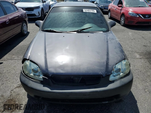 1998 Honda Civic LX with VIN 2HGEJ6673WH515915, listed as a Copart auction lot 52403795 with 224,174 mi miles and Salvage Title. Bid and sale history available at DreamBid. Image 5.