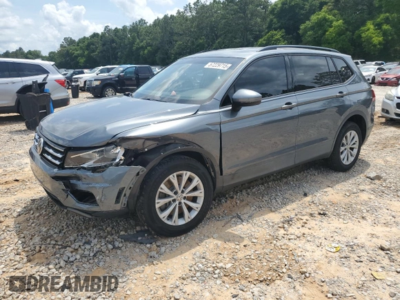 2020 Volkswagen Tiguan S with VIN 3VV1B7AX5LM176421, listed as a Copart auction lot 57229715 with 72,048 mi miles and Salvage title. Bid and sale history available at DreamBid. Image 1.