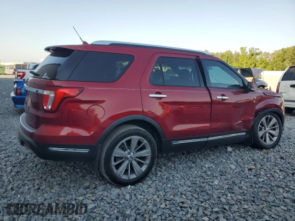 2018 Ford Explorer Limited with VIN 1FM5K7F86JGB85102, listed as a Copart auction lot 53801255 with 106,118 mi miles and Salvage Title. Bid and sale history available at carsss.com. Image 3.