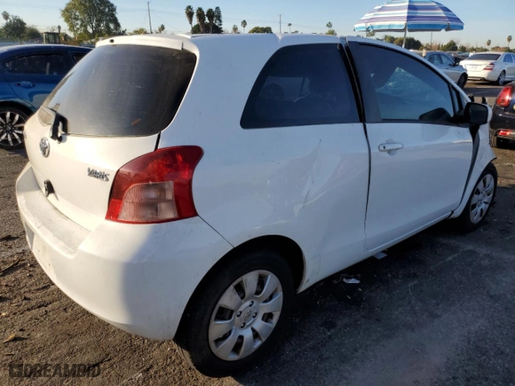 2007 Toyota Yaris with VIN JTDJT923375062335, listed as a Copart auction lot 85112574 with 0 mi miles and Salvage Title. Bid and sale history available at carsss.com. Image 3.