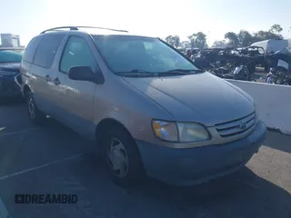 2003 Toyota Sienna LE with VIN 4T3ZF13C13U529068, listed as a IAAI auction lot 41599718 with 308,558 mi miles. Bid and sale history available at carsss.com. Image 1.