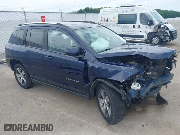 2017 Jeep Compass High Altitude with VIN 1C4NJDEB0HD113505, listed as a IAAI auction lot 42298302 with 91,409 mi miles and . Bid and sale history available at DreamBid. Image 1.