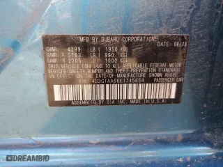 2019 Subaru Impreza with VIN 4S3GTAA66K1745654, listed as a Copart auction lot 84204604 with 45,767 mi miles and Salvage Title. Bid and sale history available at carsss.com. Image 12.