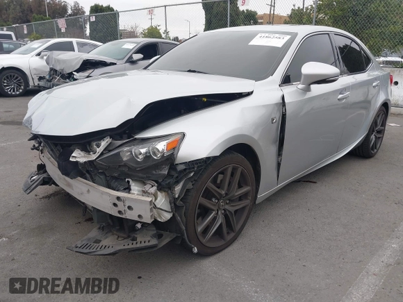 2014 Lexus IS 350 with VIN JTHBE1D26E5013355, listed as a IAAI auction lot 41862583 with 115,859 mi miles. Bid and sale history available at carsss.com. Image 2.