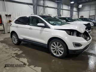 2017 Ford Edge Titanium with VIN 2FMPK4K84HBB56745, listed as a Copart auction lot 53343225 with 76,246 mi miles and Salvage Title. Bid and sale history available at carsss.com. Image 4.