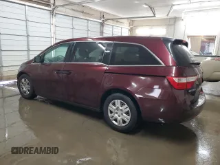 2013 Honda Odyssey LX with VIN 5FNRL5H28DB091849, listed as a Copart auction lot 53563635 with 156,817 mi miles and Salvage Title. Bid and sale history available at carsss.com. Image 2.