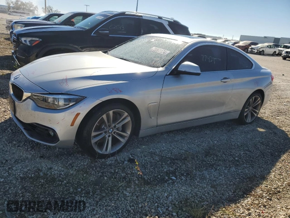 2018 BMW 4 Series 440i xDrive z VIN WBA4W9C56JAC99159, wystawiony jako Copart lot #79561174 z przebiegiem 77 429 mil mil oraz Szkoda całkowita • Salvage title. Historia ofert i sprzedaży dostępna na DreamBid. Obrazek 1.