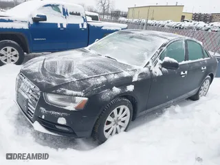 2013 Audi A4 Premium with VIN WAUBFAFLXDN029378, listed as a IAAI auction lot 41570040 with 232,758 mi miles. Bid and sale history available at carsss.com. Image 2.