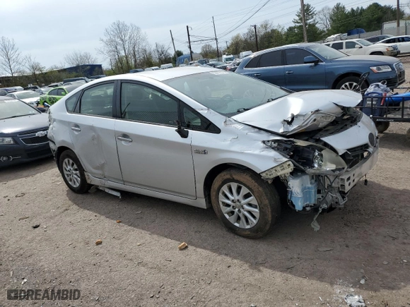 2012 Toyota Prius Plug-In with VIN JTDKN3DP5C3017172, listed as a Copart auction lot 53852905 with 120,852 mi miles and Clean Title. Bid and sale history available at carsss.com. Image 4.