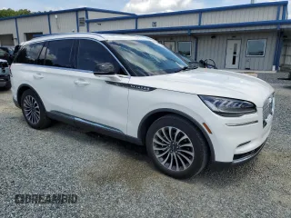 2023 Lincoln Aviator Reserve with VIN 5LM5J7WC0PGL05862, listed as a Copart auction lot 60918995 with 28,617 mi miles and Salvage title. Bid and sale history available at DreamBid. Image 4.