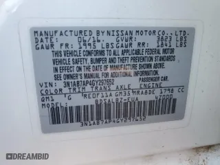 2016 Nissan Sentra SL with VIN 3N1AB7AP4GY297652, listed as a Copart auction lot 76963304 with 0 mi miles and Salvage Title. Bid and sale history available at carsss.com. Image 14.