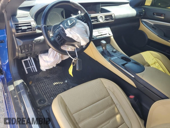 2016 Lexus RC 300 F Sport with VIN JTHSM5BC1G5001302, listed as a Copart auction lot 53040725 with 75,711 mi miles and Clean Title. Bid and sale history available at DreamBid. Image 8.