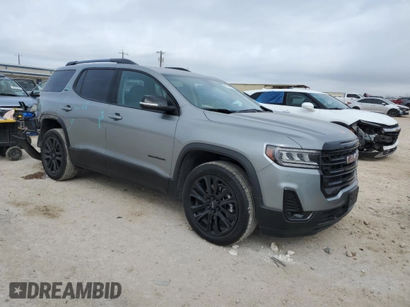 2023 GMC Acadia SLT with VIN 1GKKNMLS5PZ224938, listed as a Copart auction lot 45749275 with 9,515 mi miles and Salvage Title. Bid and sale history available at DreamBid. Image 4.