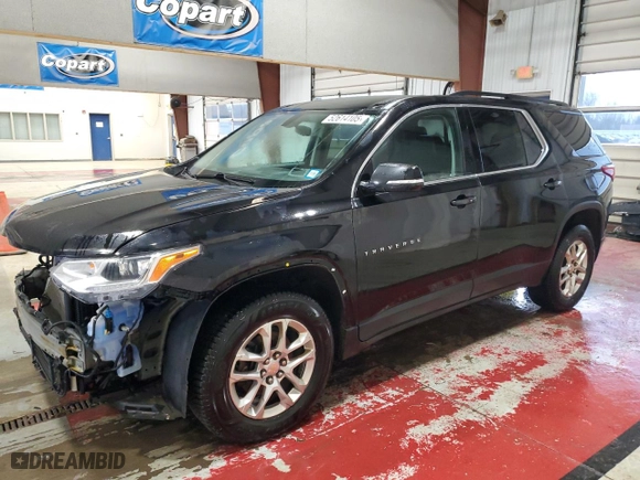 2019 Chevrolet Traverse LT Leather with VIN 1GNEVHKW7KJ159660, listed as a Copart auction lot 52614105 with 109,336 mi miles and Salvage Title. Bid and sale history available at carsss.com. Image 1.