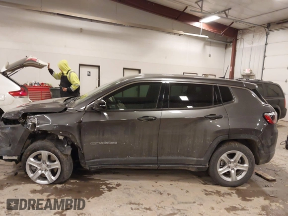 2023 Jeep Compass Sport with VIN 3C4NJDAN8PT531397, listed as a IAAI auction lot 41545093 with 9,915 mi miles and . Bid and sale history available at DreamBid. Image 14.