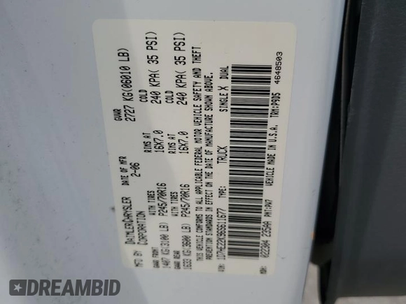 2006 Dodge Dakota ST with VIN 1D7HE22K96S611677, listed as a Copart auction lot 68558354 with 157,305 mi miles and Salvage Title. Bid and sale history available at DreamBid. Image 14.