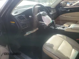 2014 Hyundai Equus Signature with VIN KMHGH4JH6EU077924, listed as a Copart auction lot 49043885 with 101,753 mi miles and Salvage Title. Bid and sale history available at DreamBid. Image 7.