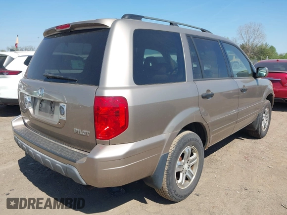 2004 Honda Pilot EX with VIN 2HKYF18464H599512, listed as a IAAI auction lot 42098213 with 224,054 mi miles and . Bid and sale history available at DreamBid. Image 4.